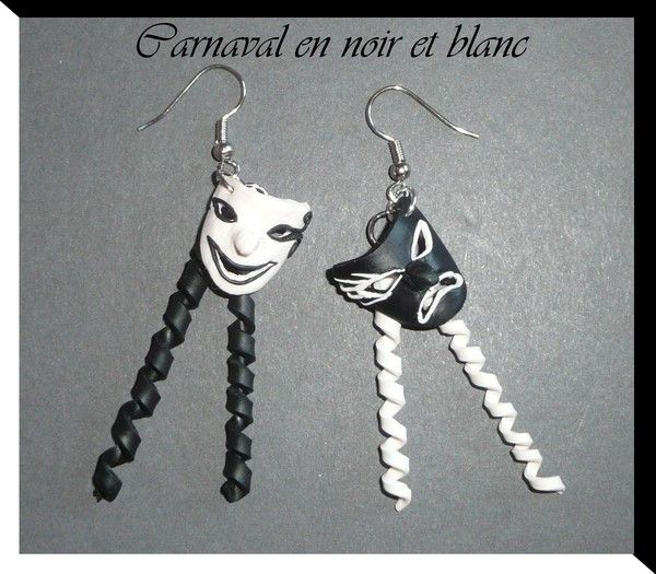 carnaval en noir et blanc